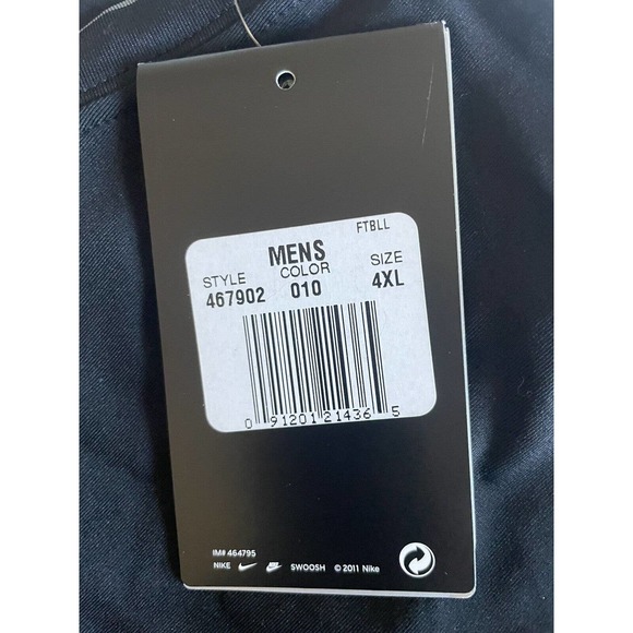 Nike Pro Combat Hyperstrong Dri Fit Compression Shirt With Pads Football size 4X - Picture 3 of 10